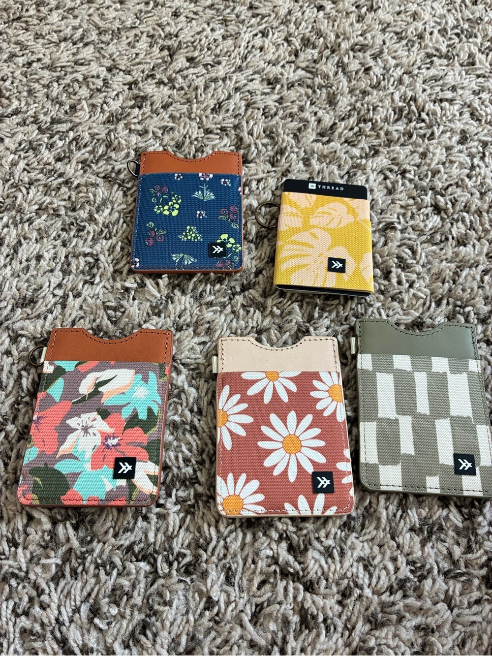 Assorted thread card holders. All brand new.